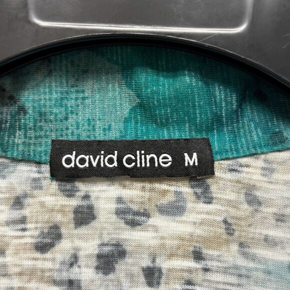 David Cline Women Long Sleeve Blouse Top Button Shirt Size Medium Artsy D006 -12 - Picture 6 of 16